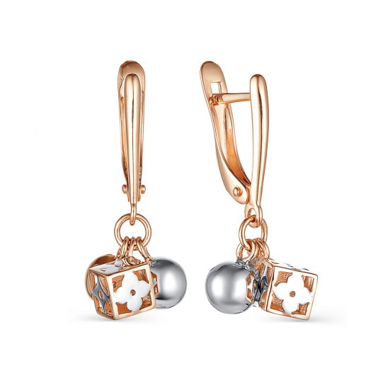 Золотые серьги 585, женские