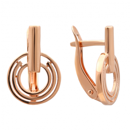 Золотые серьги 585, женские