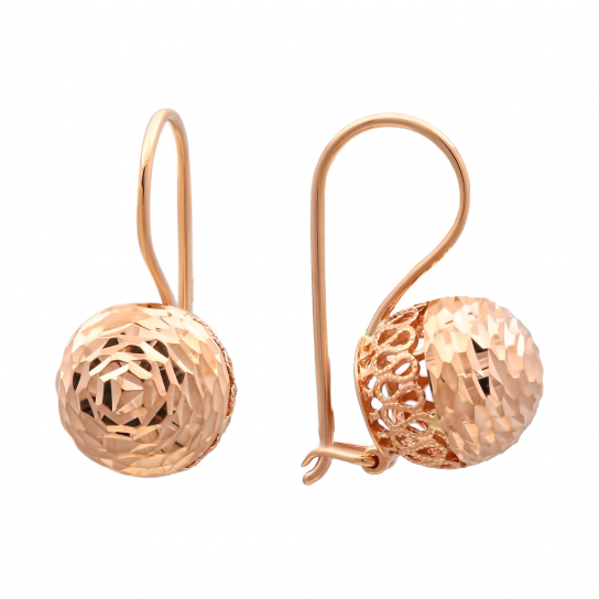 Золотые серьги 585, женские