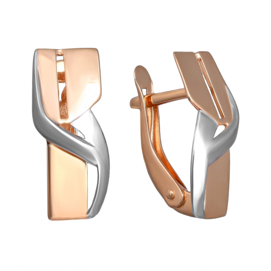 Золотые серьги 585, женские