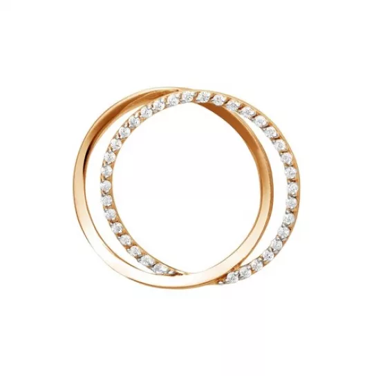 Подвеска с фианитом из золота