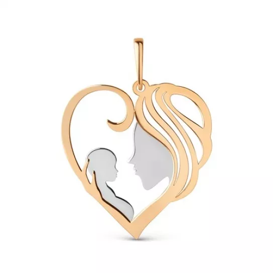 Золотая подвеска 585, женская