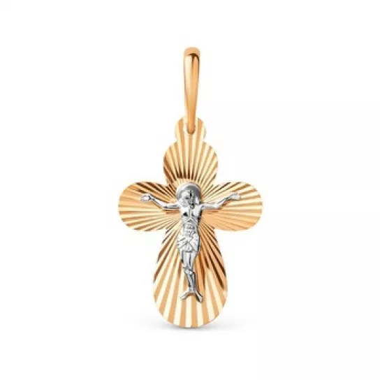 крестик 585 нательный, на шею