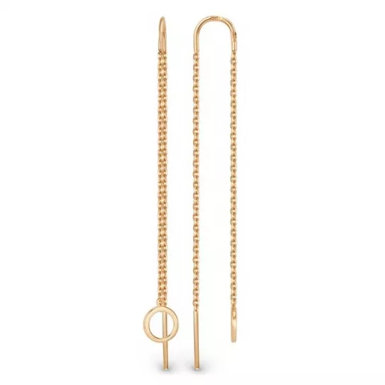 Золотые серьги 585, женские