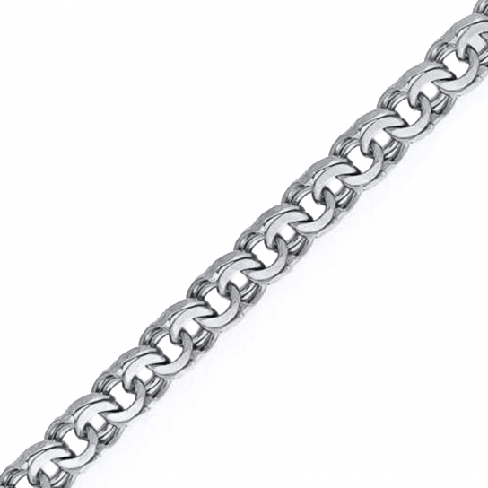 Серебряный браслет 925, длина 21 см