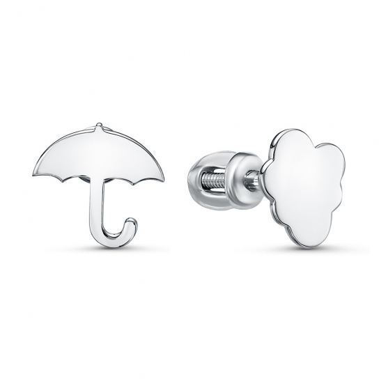 Пусеты из серебра