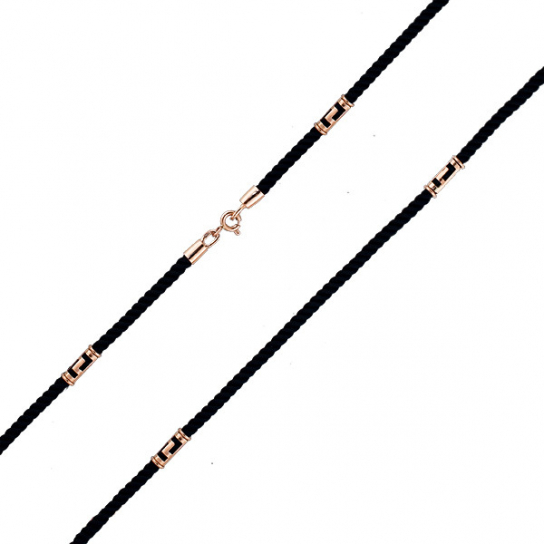 Золотая цепочка 585 на шею, длина 55 см, цвет красное золото