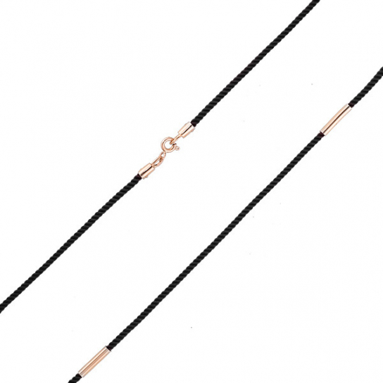 Золотая цепочка 585 на шею, длина 45 см, цвет красное золото