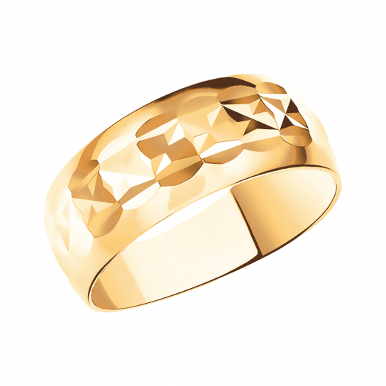 Золотое кольцо 585, женское, размер 17.5