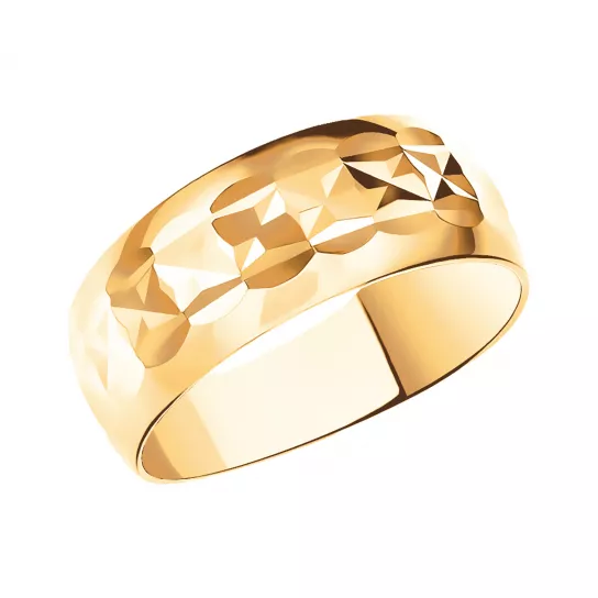 Золотое кольцо 585, женское, размер 17.5