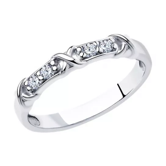 Серебряное кольцо 925, женское, размер 16.5
