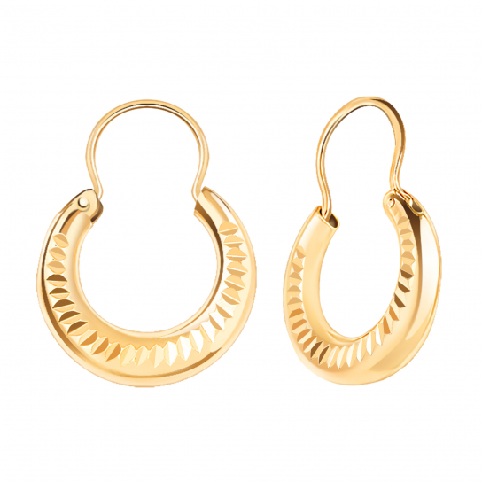 Золотые серьги 585, женские