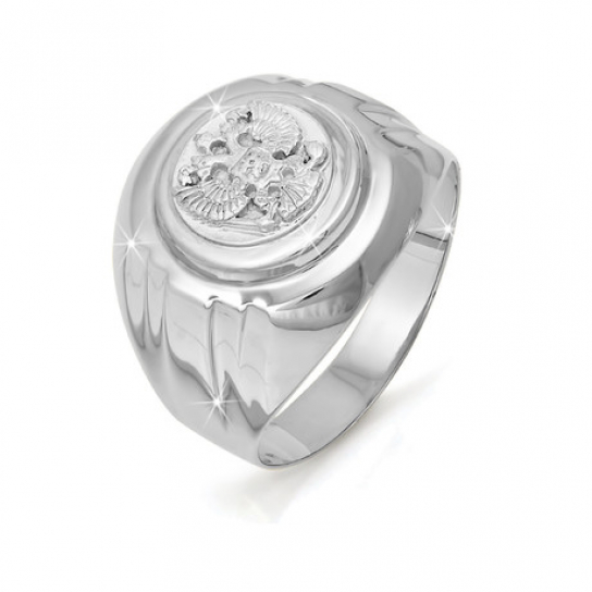 Кольцо-печатка из серебра