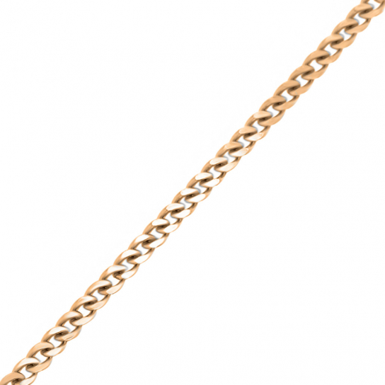 Золотой браслет 585, плетение панцирное пустотелое, длина 18 см