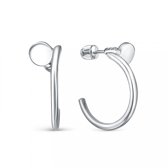 Пусеты из серебра