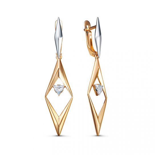 Золотые серьги 585, женские