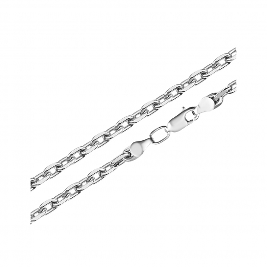 Серебряный браслет 925, плетение якорное, длина 18 см