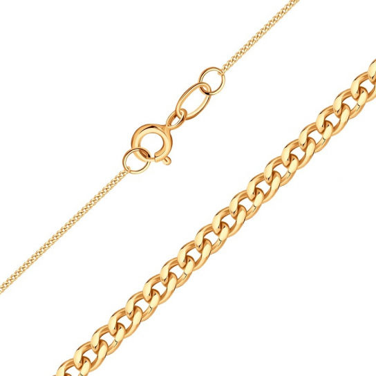 Золотая цепочка 585 на шею, длина 40 см