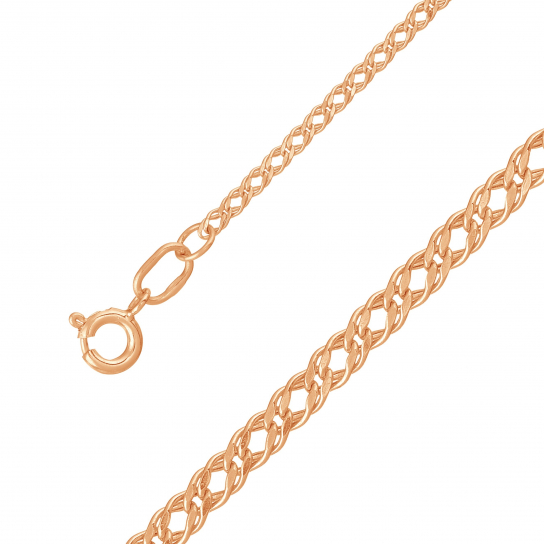 Золотая цепочка 585 на шею, длина 45 см