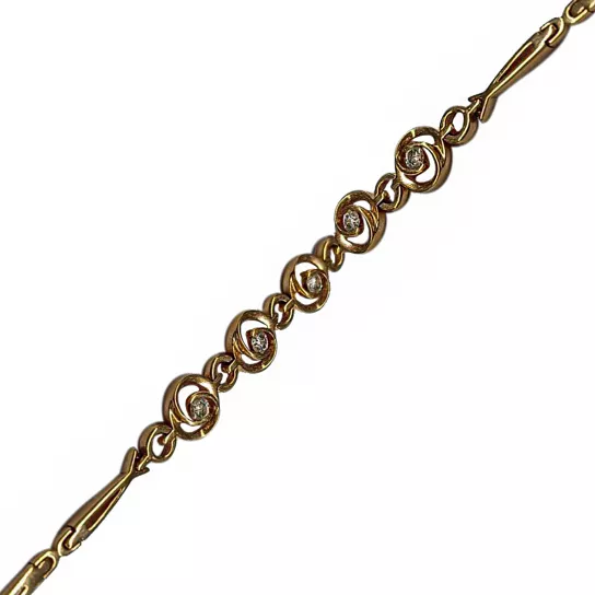 Браслет с бриллиантами из золота