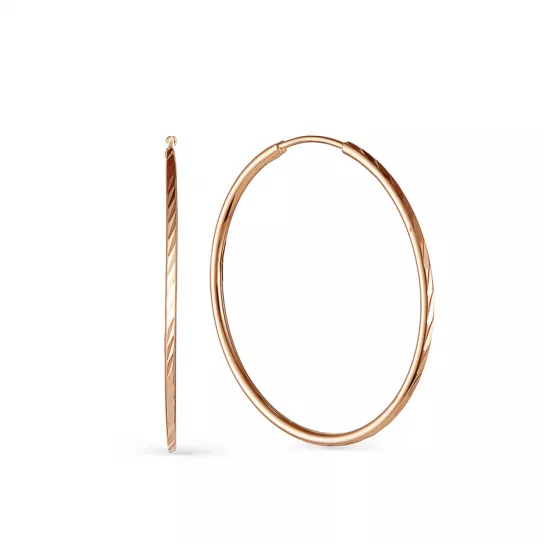 Серьги-конго из золота