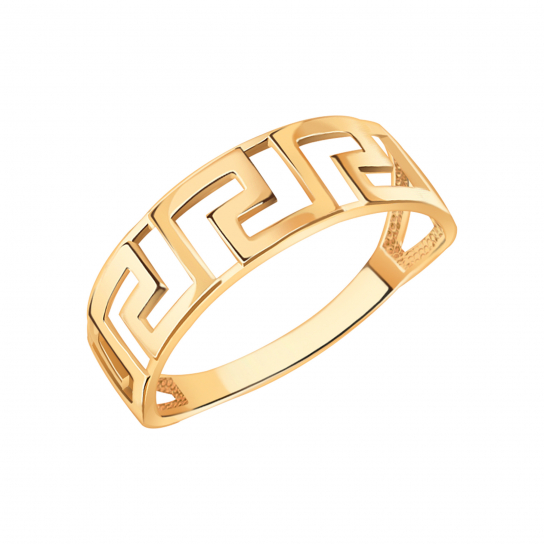 Золотое кольцо 585, женское, размер 18.5