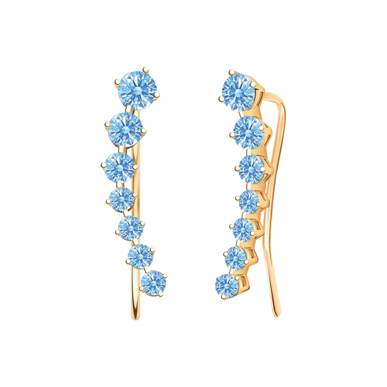 Золотые серьги 585, женские