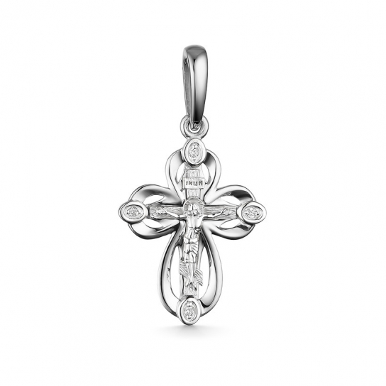 Золотой крестик 585 нательный, на шею