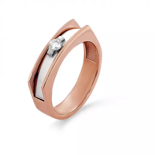 Золотое кольцо 585, женское, размер 16.5