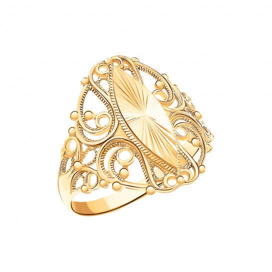 Золотое кольцо 585, женское, размер 22.5