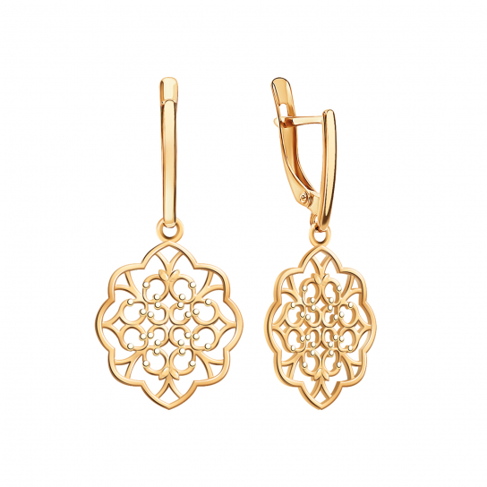 Золотые серьги 585, женские