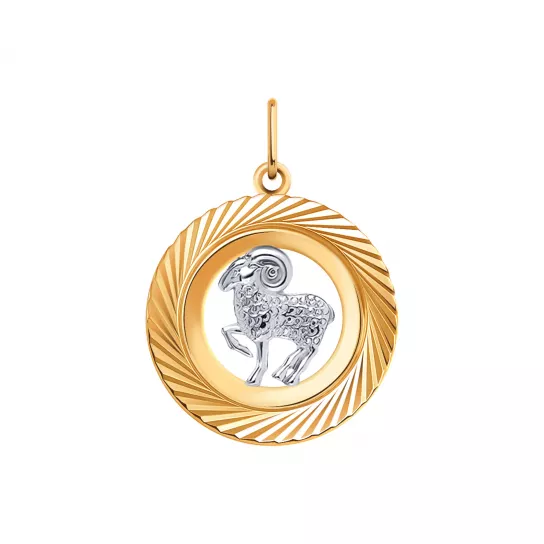 Подвеска зодиак из золота
