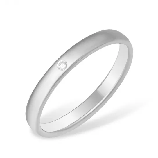 Серебряное кольцо 925, с фианитом, размер 16.5