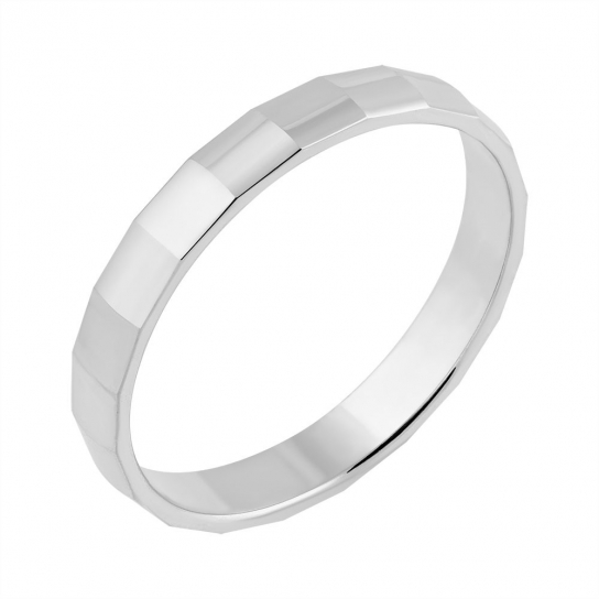 Серебряное обручальное кольцо 925, размер 16