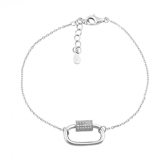 Серебряный браслет 925, плетение якорное, длина 18 см