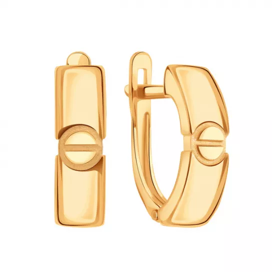 Золотые серьги 585, женские