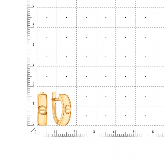 Золотые серьги 585, женские