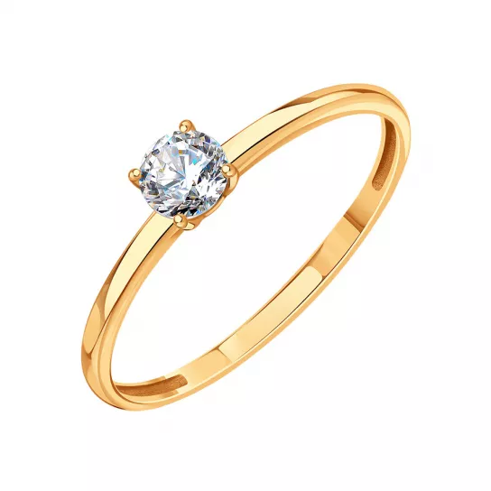 Золотое кольцо 585, женское, размер 16