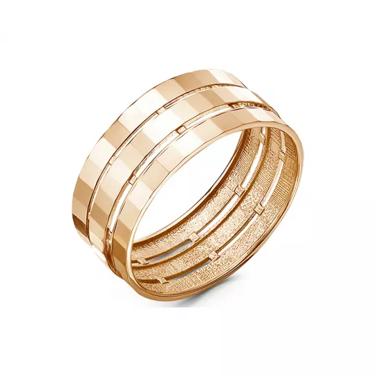 Золотое кольцо 585, женское, размер 19