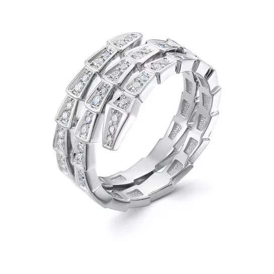 Золотое кольцо 585, женское, с бриллиантом, размер 17