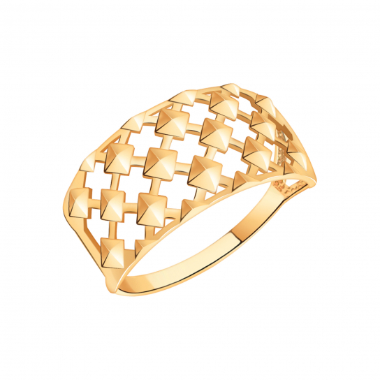 Золотое кольцо 585, женское, размер 18.5