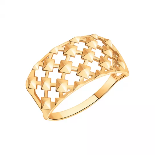 Золотое кольцо 585, женское, размер 18.5