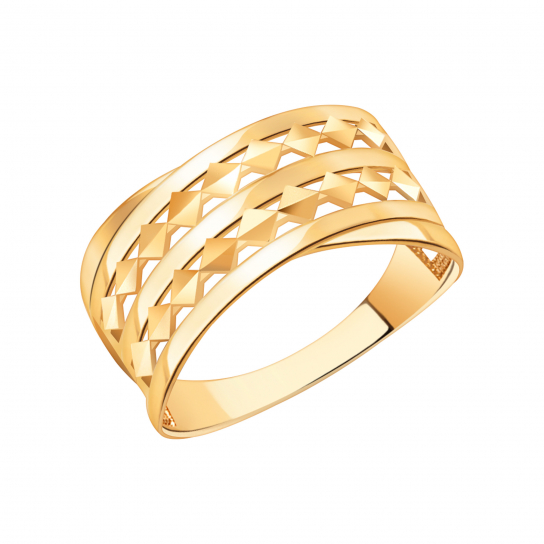 Золотое кольцо 585, женское, размер 20.5