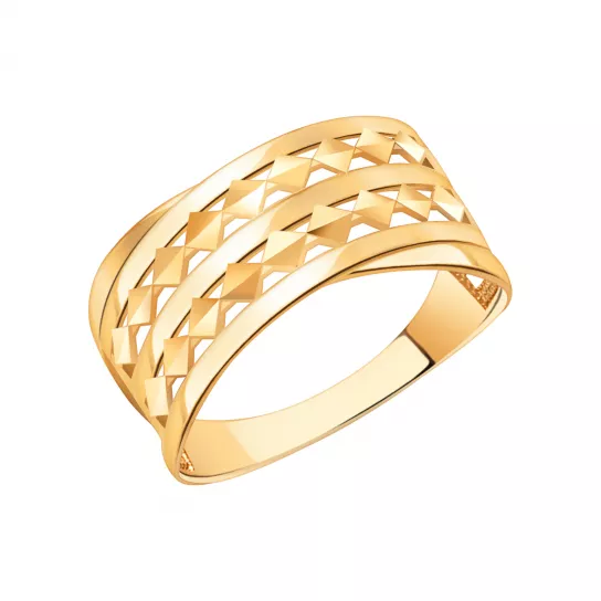 Золотое кольцо 585, женское, размер 21