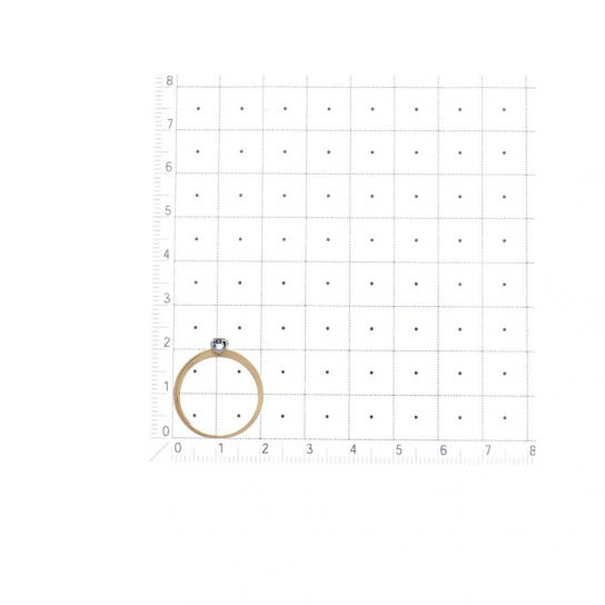 Золотое кольцо 585, женское, с бриллиантом, размер 16