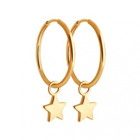 Золотые серьги 585, женские