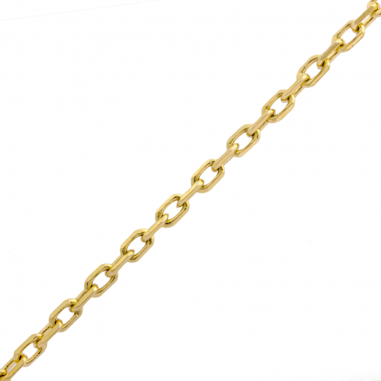 Золотая цепочка 585 на шею, плетение якорное, длина 40 см, цвет желтое золото