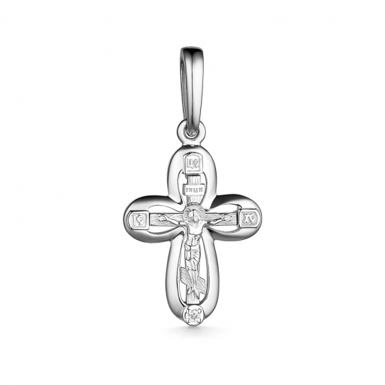 Золотой крестик 585 нательный, на шею