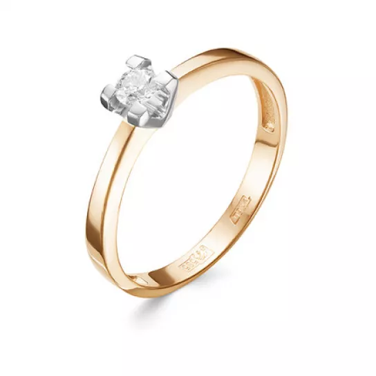 Кольцо с бриллиантами из золота