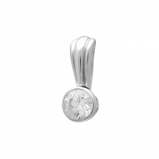 Золотая подвеска 585, женская, с фианитом